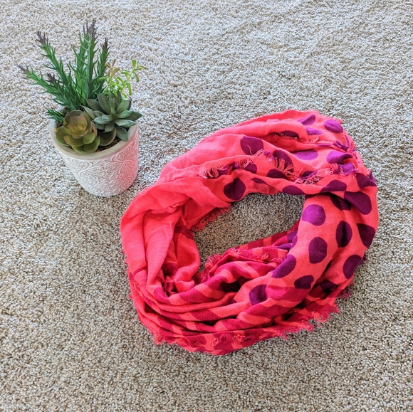 Anthropologie Accessories - Bright orange and purple scarf